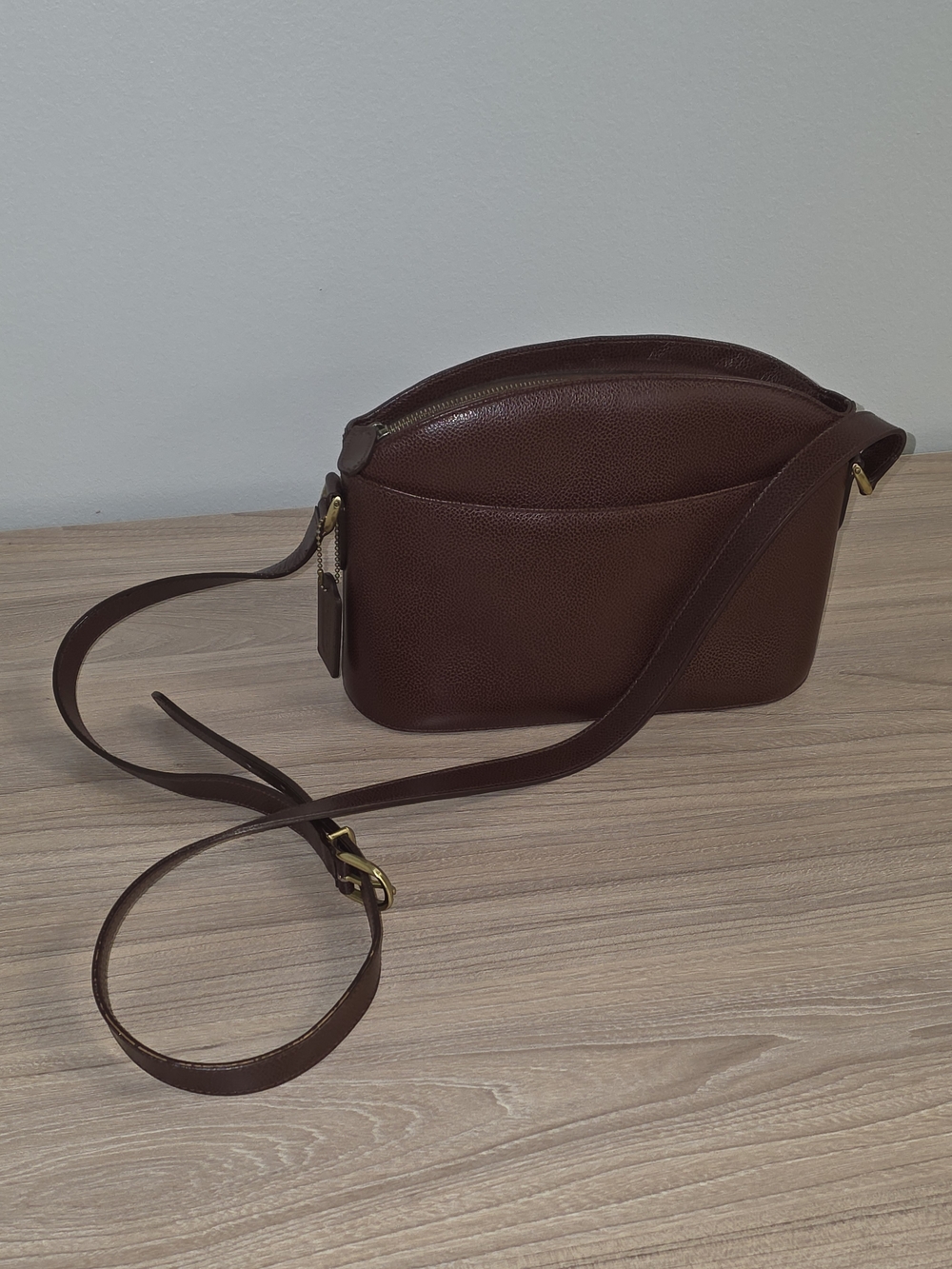 Coach Vintage Regis Madison Collection Style Dark Brown Leather Crossbody Purse